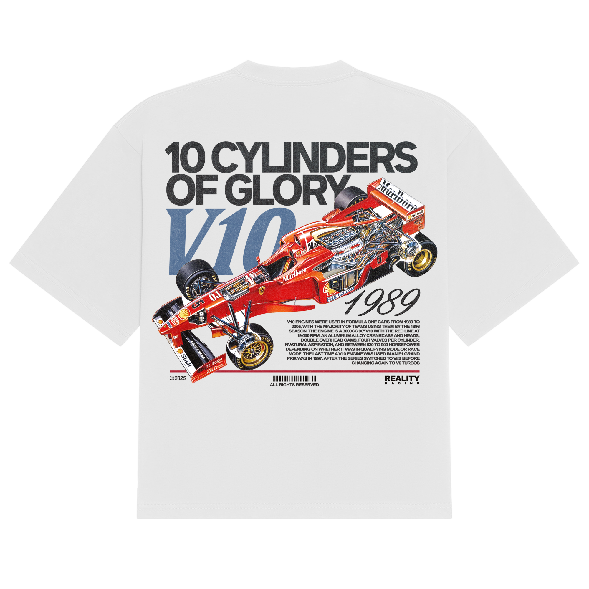 10 Cylinders of Glory Tee