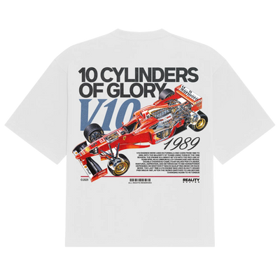 10 Cylinders of Glory Tee Reality Racing