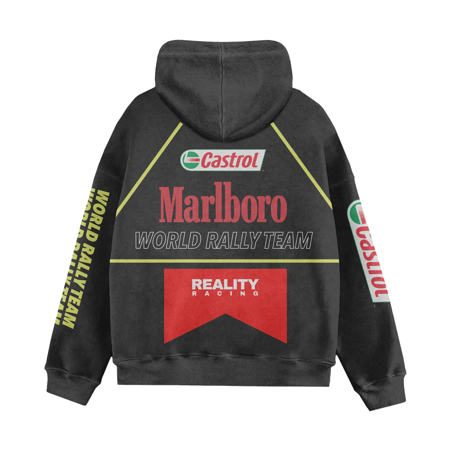 Washed Rally Inspired Hoodie Reality Racing