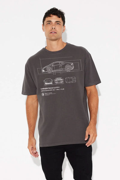 Orthographic Huracan Tee Reality