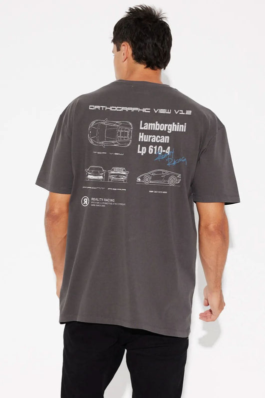 Orthographic Huracan Tee Reality