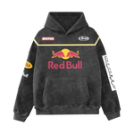 Washed Moto Inspired Hoodie