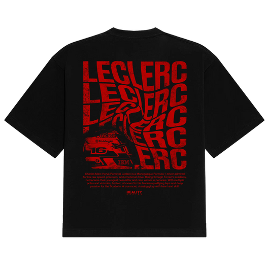 Leclerc Swirl Tee V2 Reality Racing