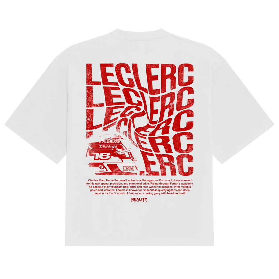 Leclerc Swirl Tee V2 Reality Racing