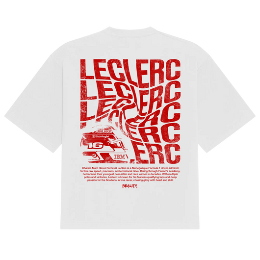 Leclerc Swirl Tee V2 Reality Racing