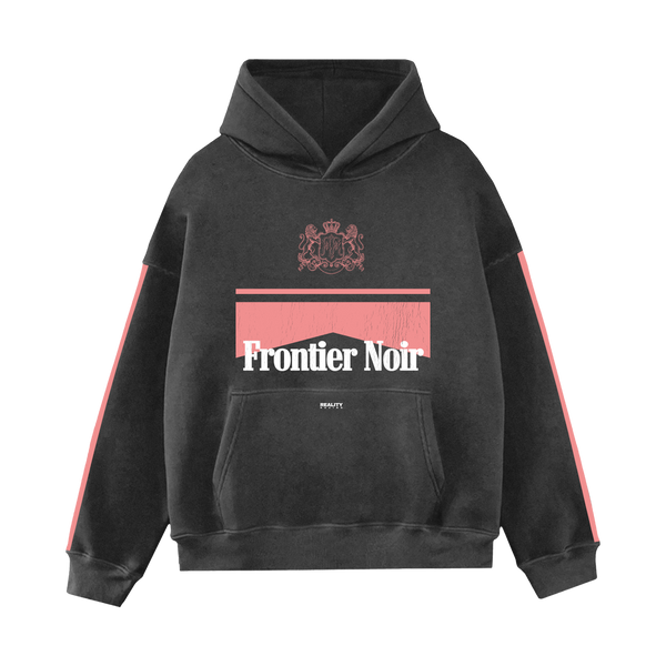 Pink Frontier Noir Hoodie
